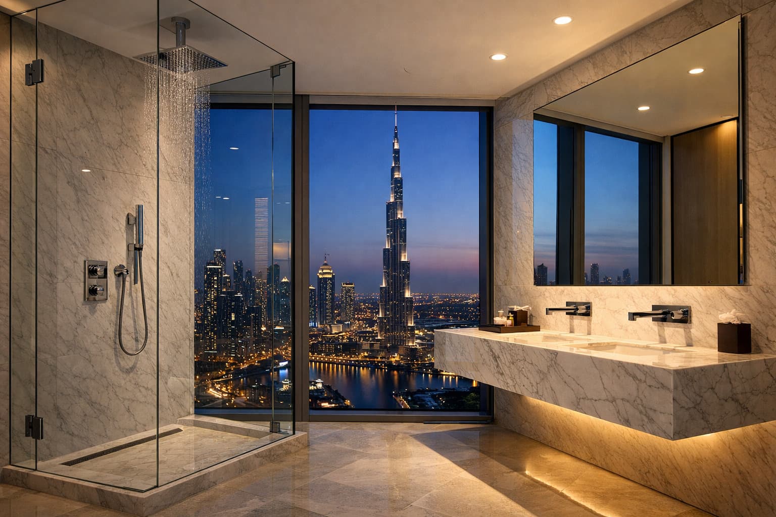 Luxury bathroom in Dubai