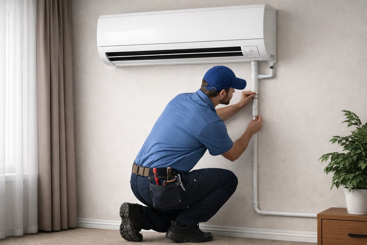 AC Water Leak - After